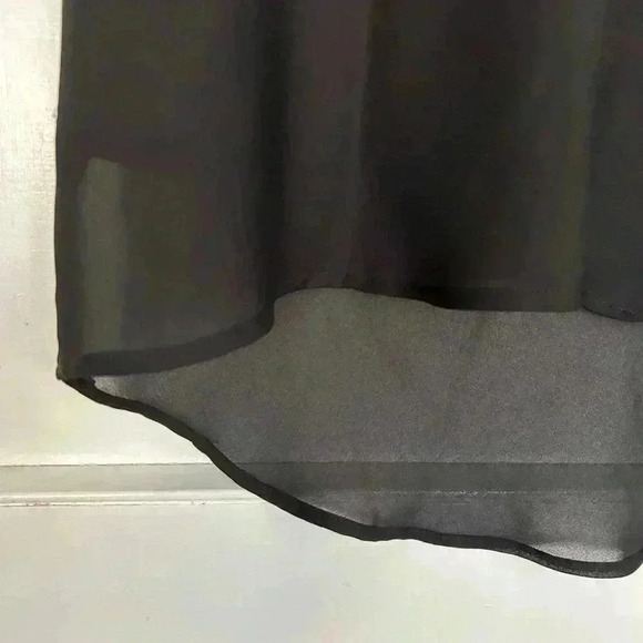 Black Hi Low Skirt by 52, rue Bichat Size Large - Picture 2 of 5